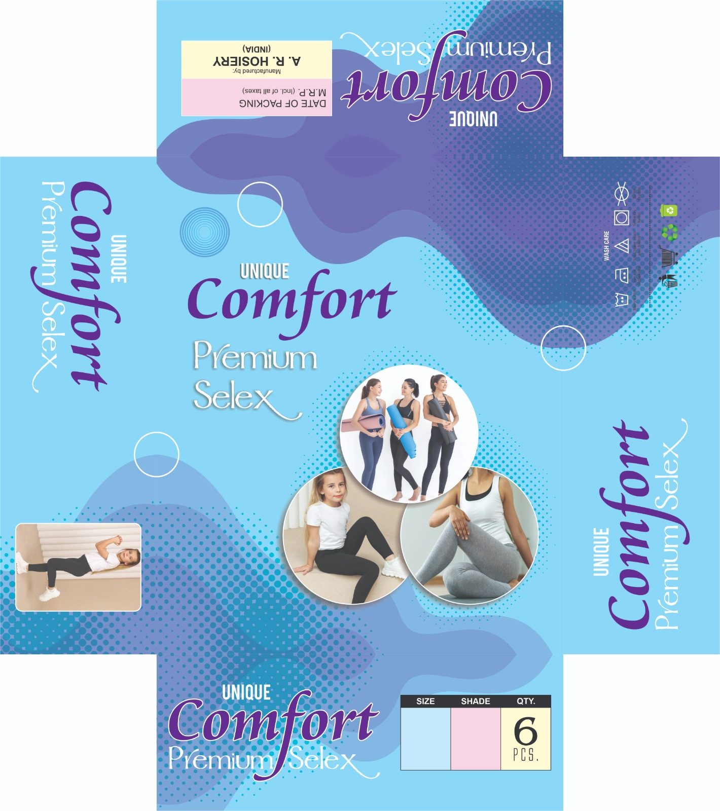 Comfort Selex school slacks packaging box — girls selex pant by VHF Delhi